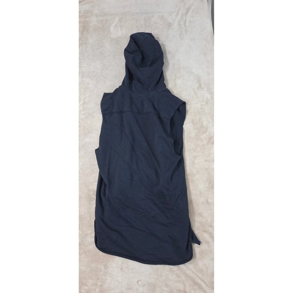 Under Armour iron lradise hoodie Mens size Large Black sleeveless gym workout